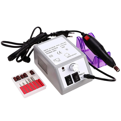 Mini Electric Acrylic Polish Nail Drill File Machine Manicure Pedicure Kit with Bits Manicure