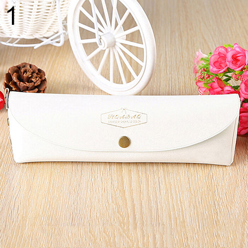 Creative Candy Color Pencil Case Kawaii Concise Multi-fonction Pencil Bag