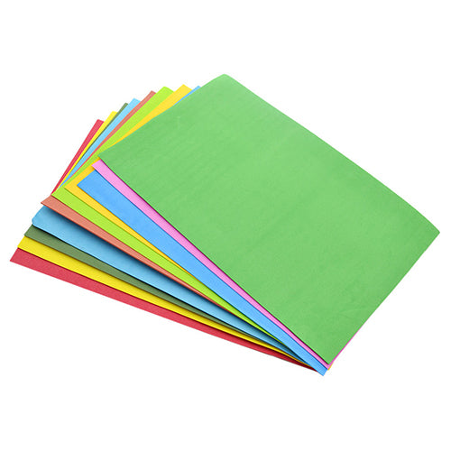 10 Sheets Multicolor A4 Sponge EVA Foam Paper Kids Handmade DIY Hand Craft Paper