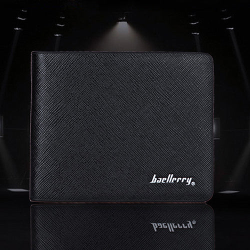 Men Bifold Faux Leather Purse Credit Card Holder Slim Wallet Clutch Billfold