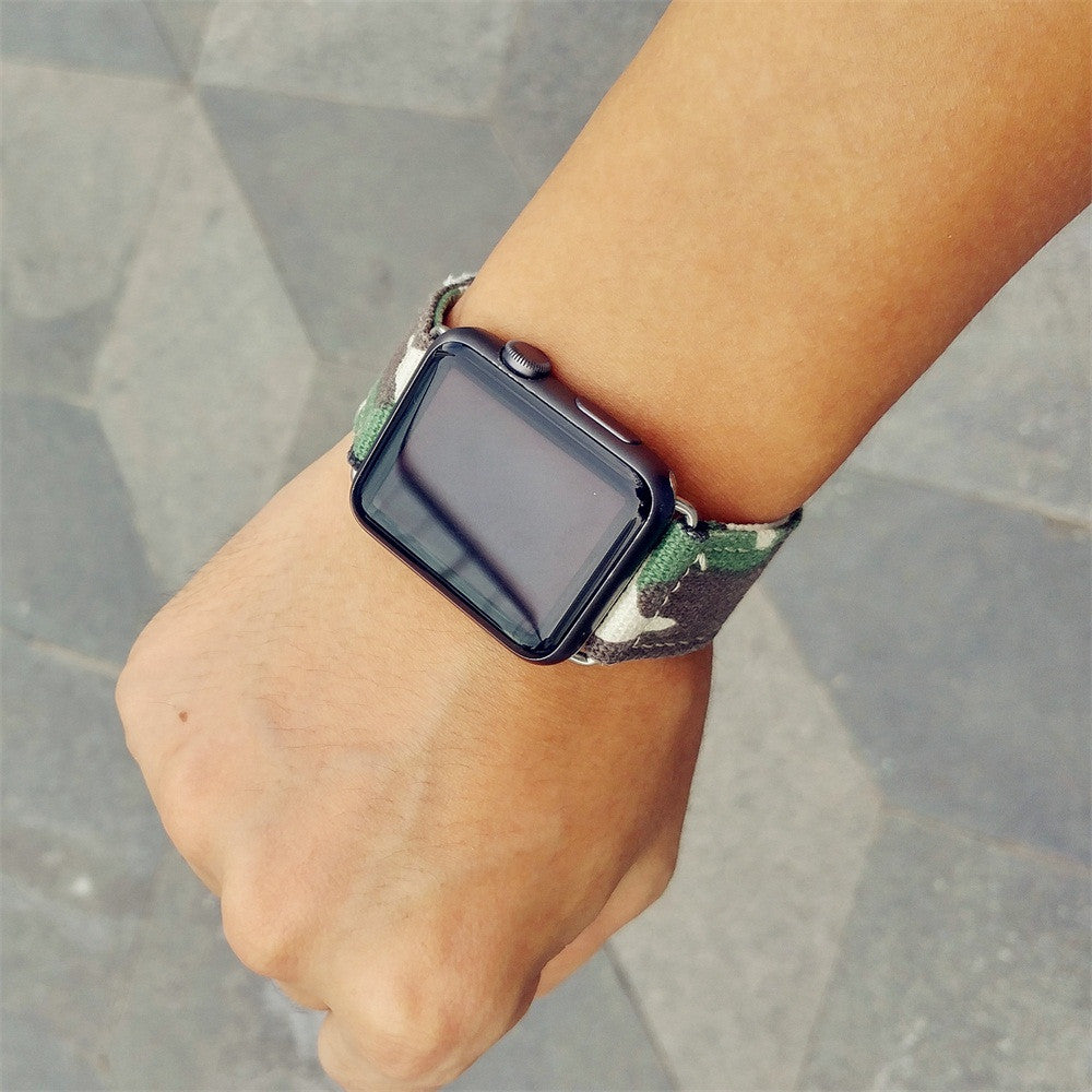 Local store Canvas Watch Band Strap For Apple Watch Series 3/2/1 42MM