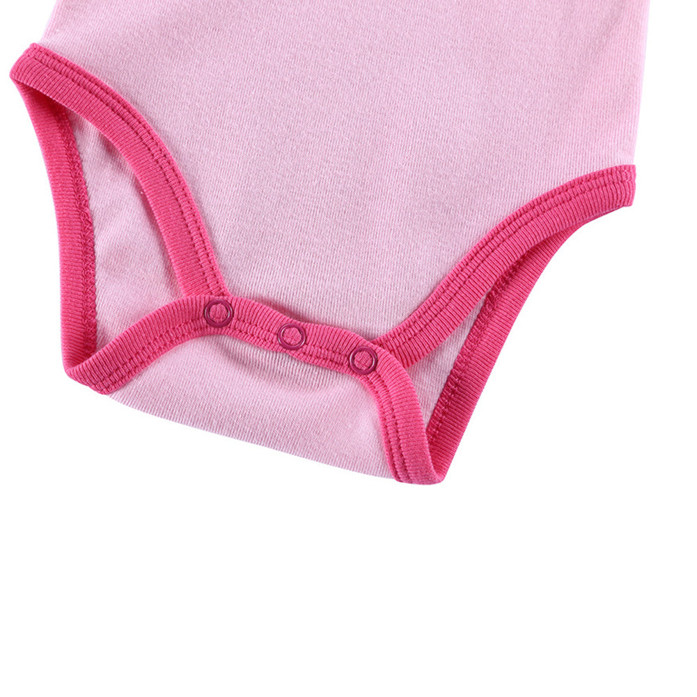 Infant Girl Short Sleeve Romper Newborn Baby Cartoon Zebra Babysuit Jumpsuit