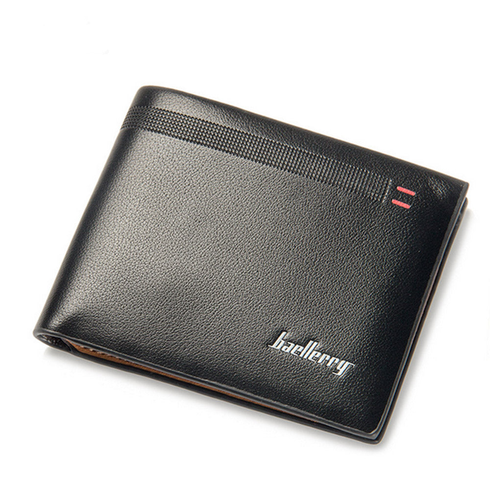 Men Small Short Wallet Coin Purses Male PU Leather Money Billfold Coin Pocket ID Card Holders Clutch Bag Clips