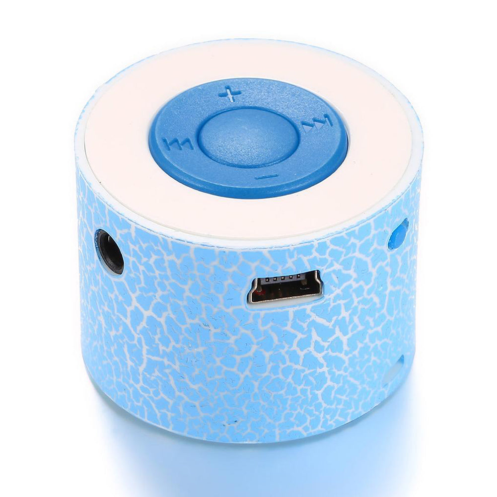 3.5mm Portable USB Bluetooth Crack Pattern Mini Stereo Speaker Wireless MP3