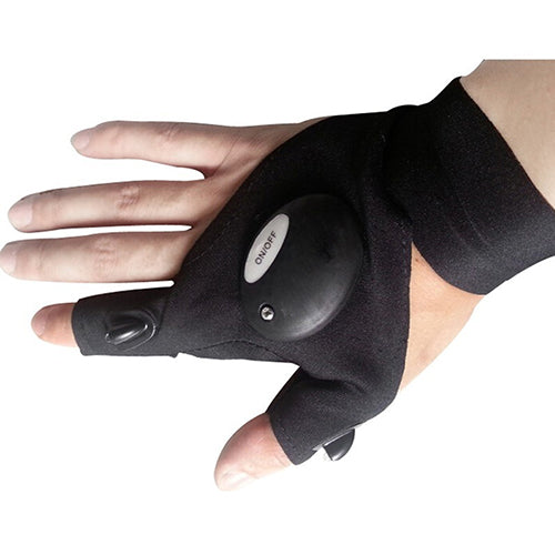 Outdoor Camping Fishing Waterproof LED Flashlight Torch Glove for Right Hand