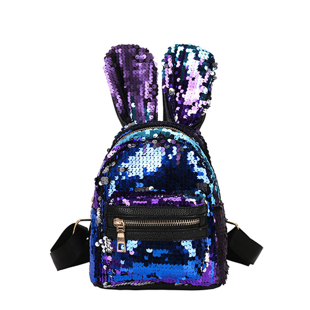 3Pcs Women Sequin Rabbit Ear Fashion Handbag Shoulder Crossbody Bag Pouch
