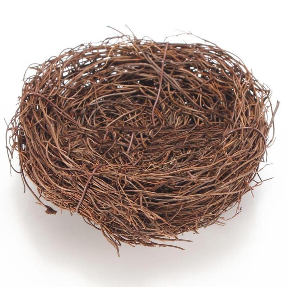 12/10/8/6 cm Vine Bird Nest House Home Decoration Craft Photo Prop Ornament