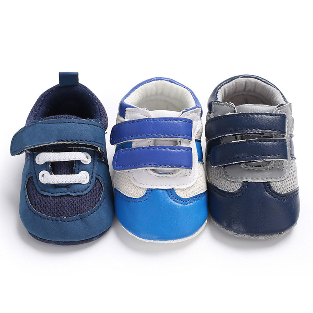 Infant Newborn Baby Mesh Magic Tape Anti-slip Soft Sole Prewalker Toddler Shoes