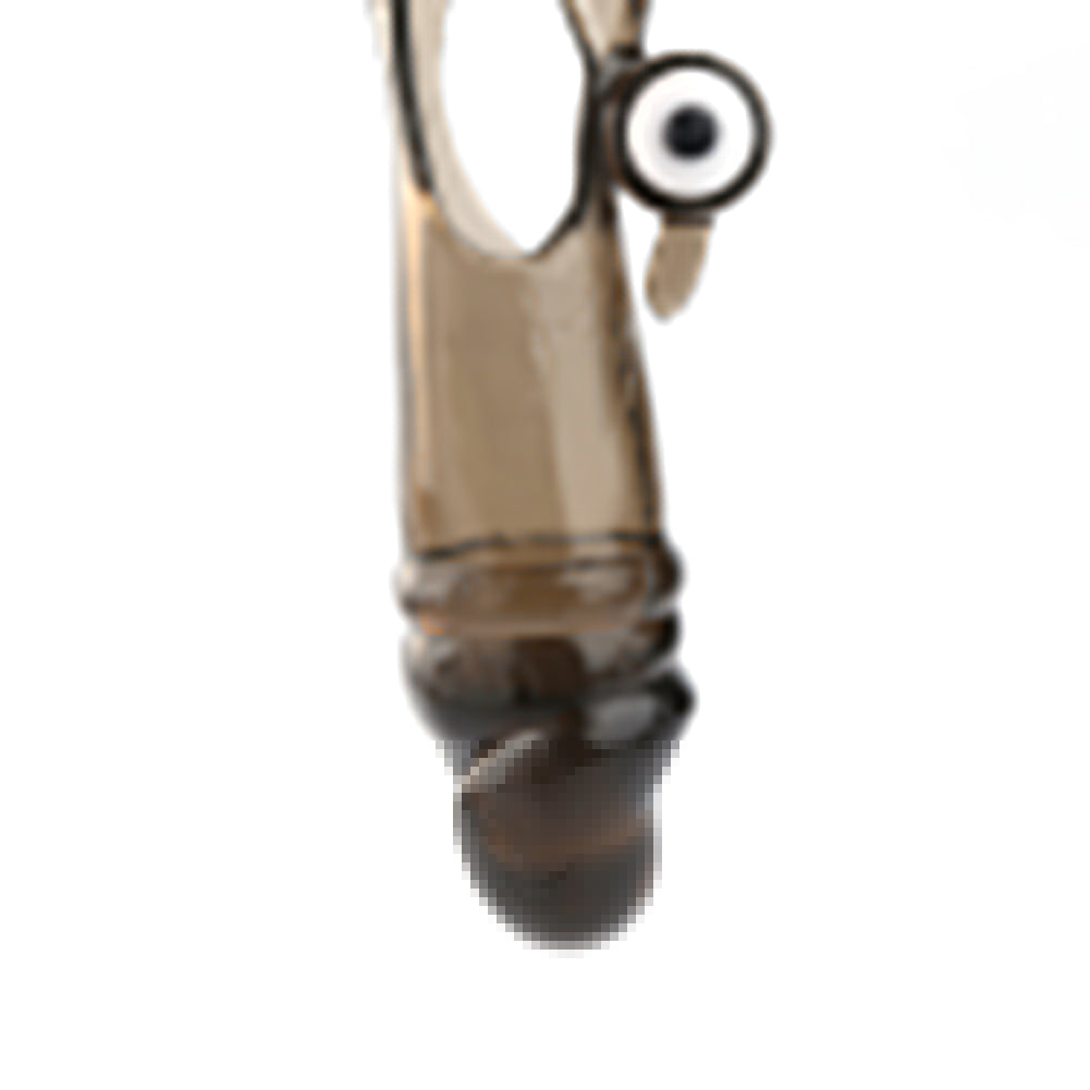 Clear Men's Penis Sleeve Extension Vibration Delay Impotence Male Adult Sex Toy