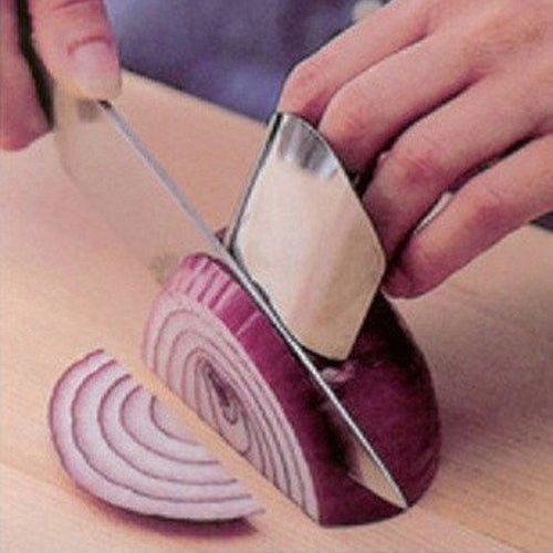 Stainless Steel Finger Hand Protector Guard Chop Safe Slice Knife Kitchen Tool