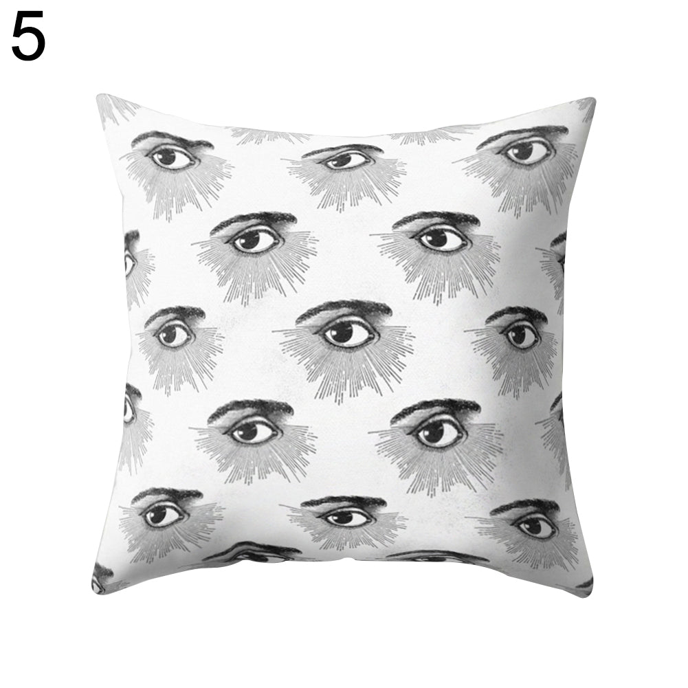 Eyes Print Pattern Throw Pillow Case Bed Sofa Waist Cushion Cover Home Decor