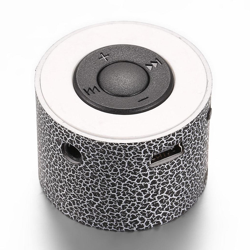 3.5mm Portable USB Bluetooth Crack Pattern Mini Stereo Speaker Wireless MP3