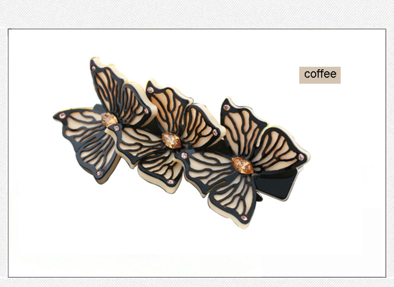 New Luxury Butterfly Hair Accessories Acetate Cellulose Alexander Hair Clips Wedding for female Hair Jewelry Free Shipping