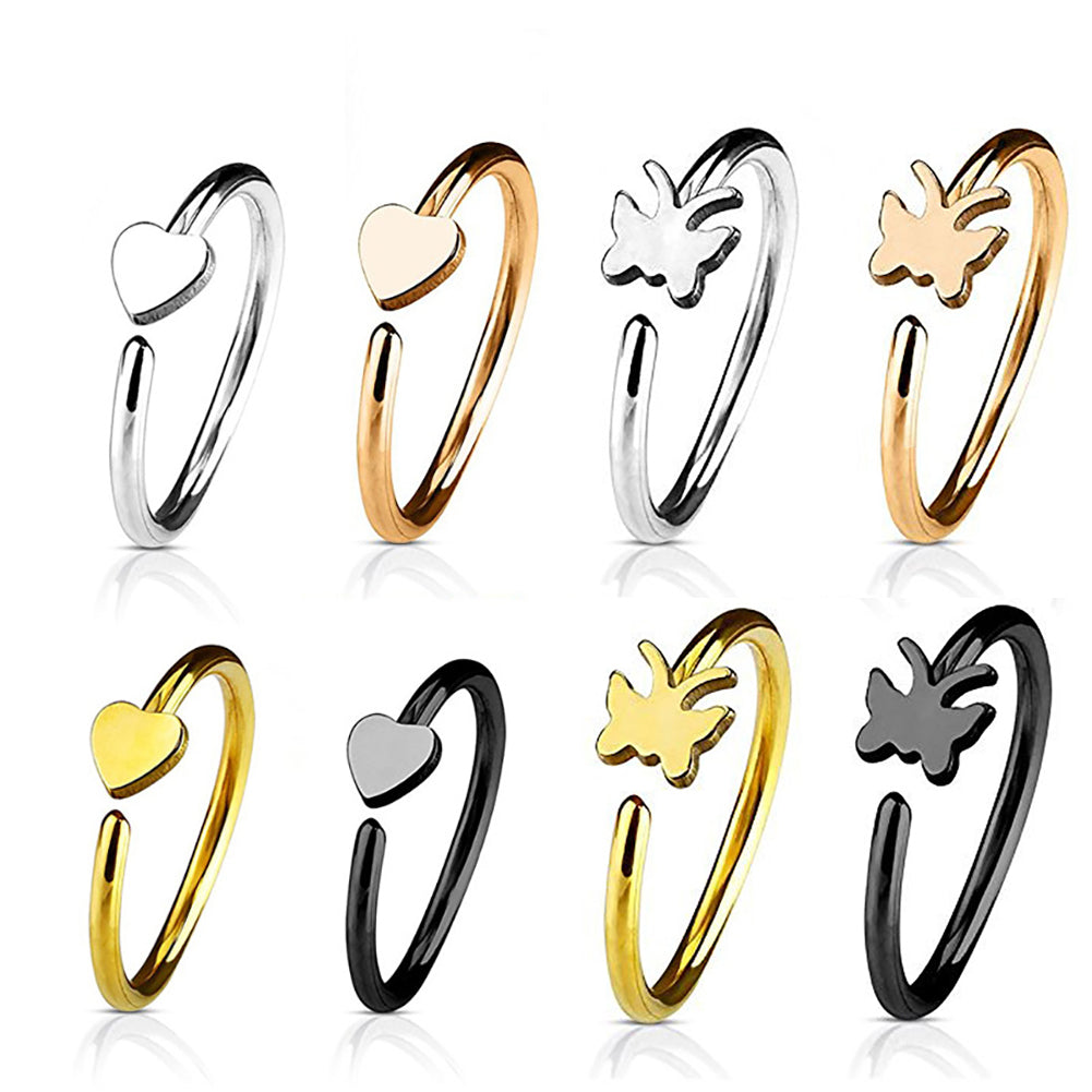 Men Women Fake Non Piercing Clip-on Nose Ring Stud Club Fashion Jewelry Gift