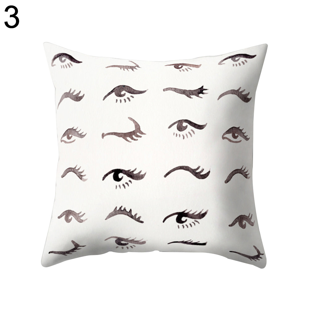Eyes Print Pattern Throw Pillow Case Bed Sofa Waist Cushion Cover Home Decor
