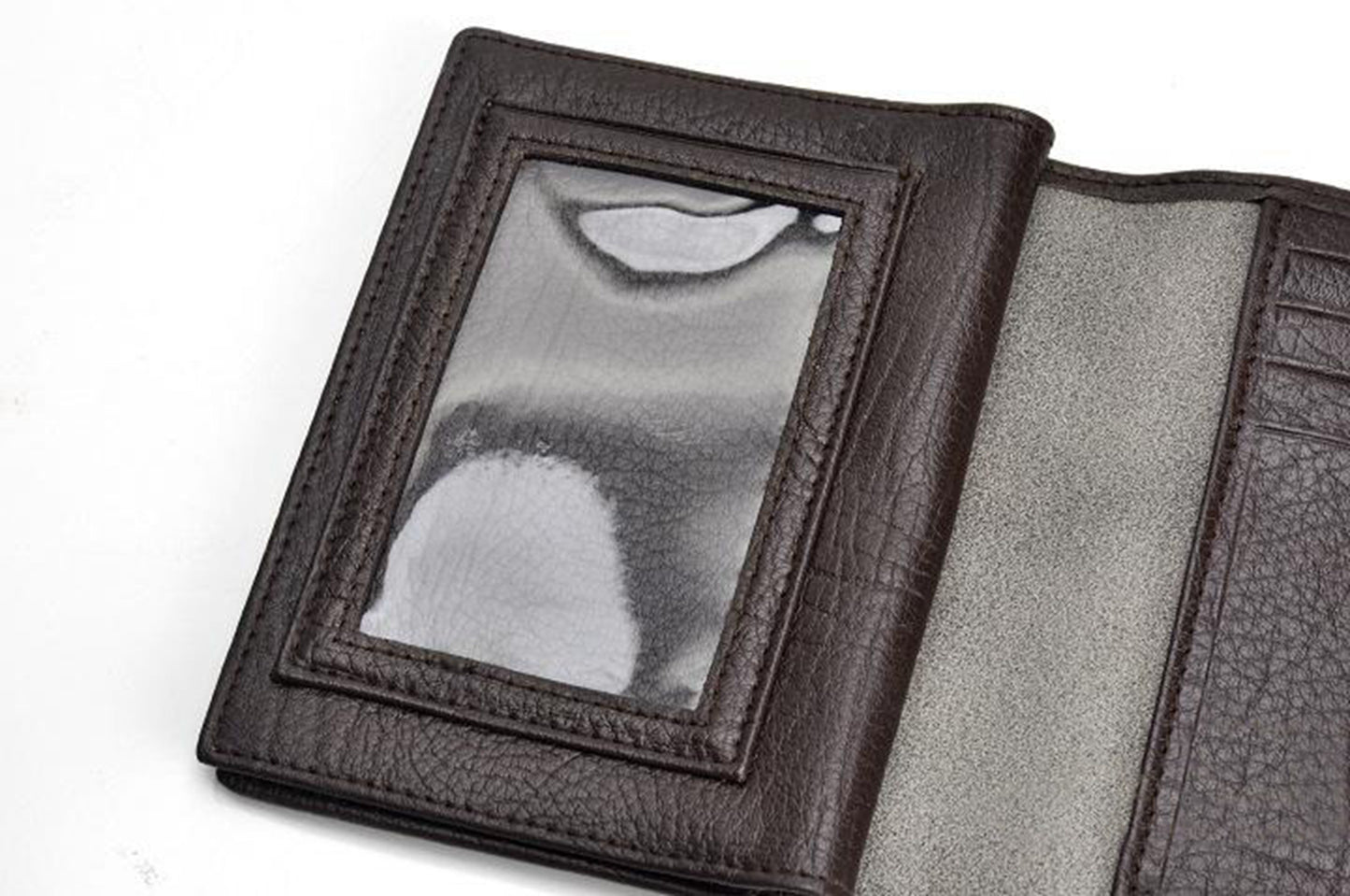 Genuine Leather Thin Driver's License Male Card Holder Wallet For Men