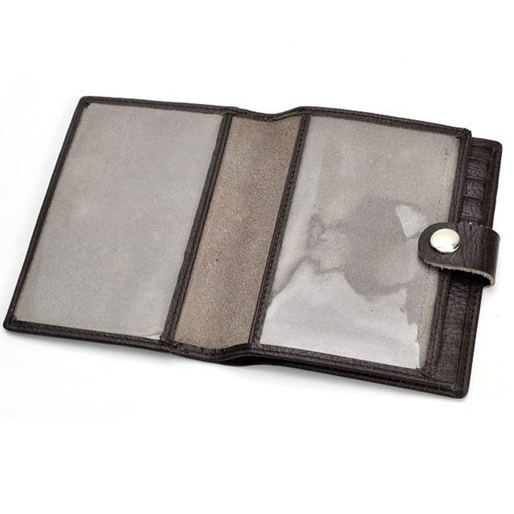 Genuine Leather Thin Driver's License Male Card Holder Wallet For Men
