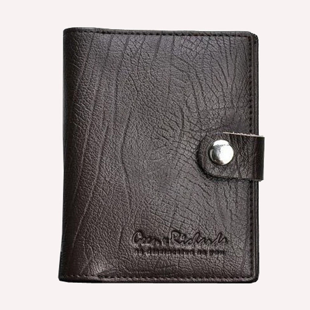 Genuine Leather Thin Driver's License Male Card Holder Wallet For Men
