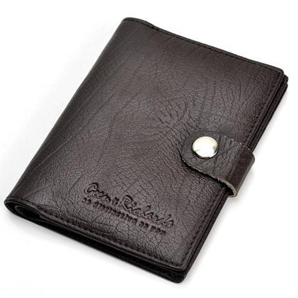 Genuine Leather Thin Driver's License Male Card Holder Wallet For Men