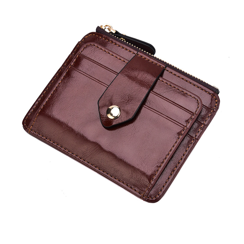 Retro Men Faux Leather Short Wallet Cash Card Organizer Mini Coin Purse Holder