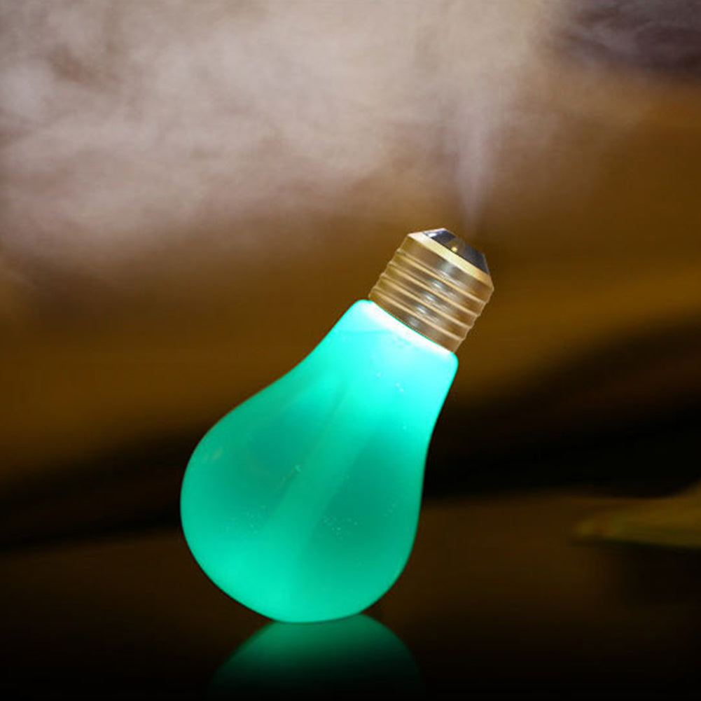 Mini Bulb Air Humidifier Diffuser Essential Oil Ultrasonic Aroma Mist Purifier