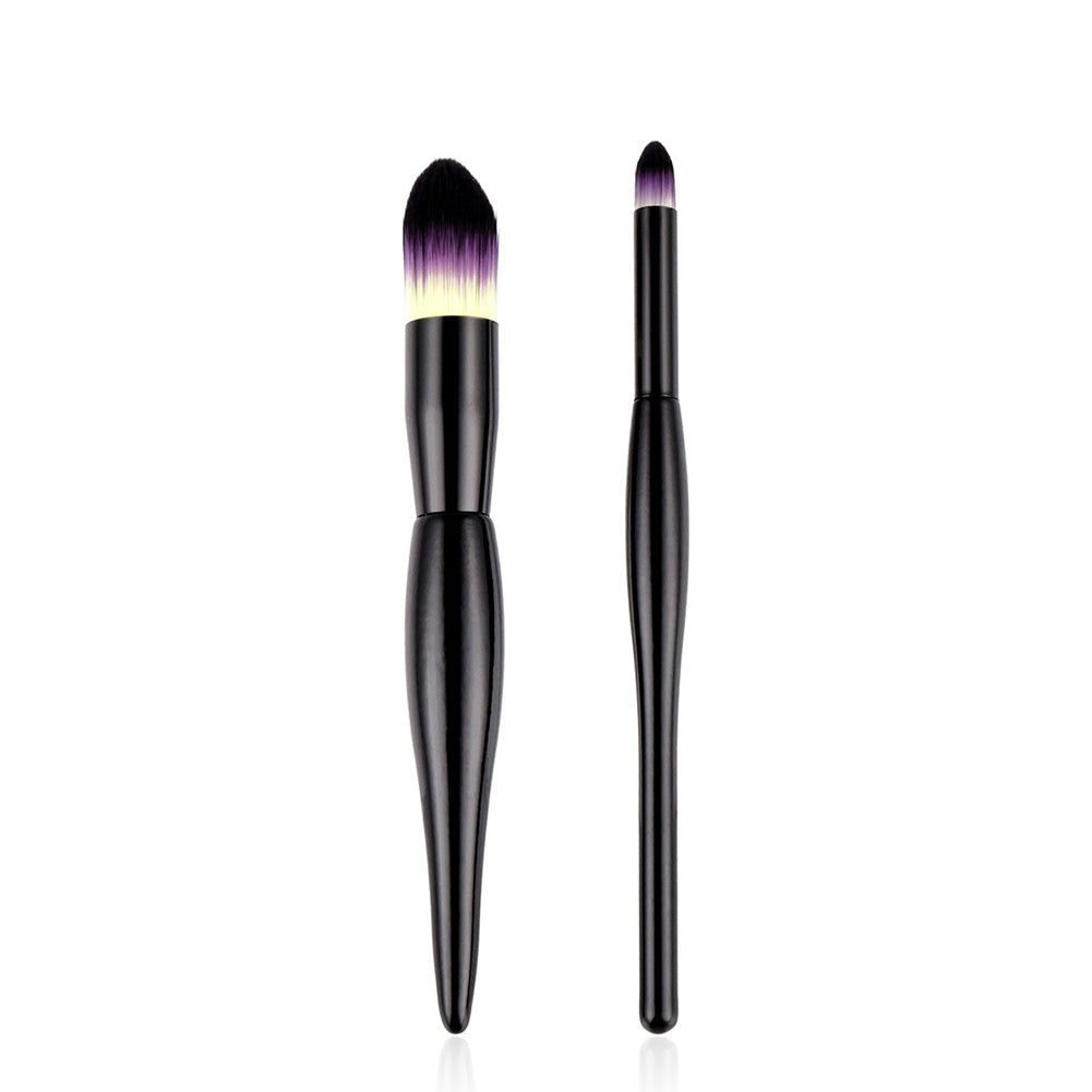 2Pcs Professional Foundation Powder Eyeshadow Eyeliner Lip Makeup Brushes Set