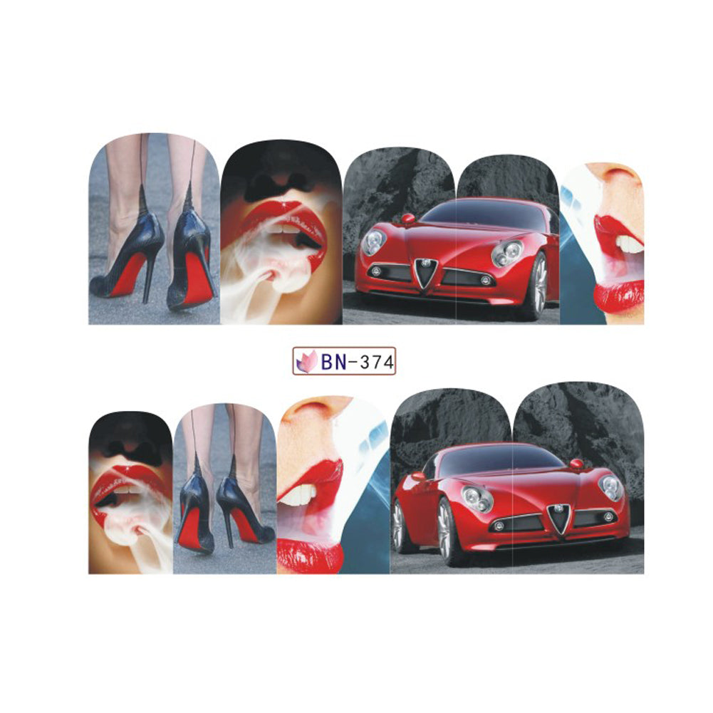 Graceful Eiffel Tower DIY Nail Art Sticker Finger Tip Manicure Decal Decoration