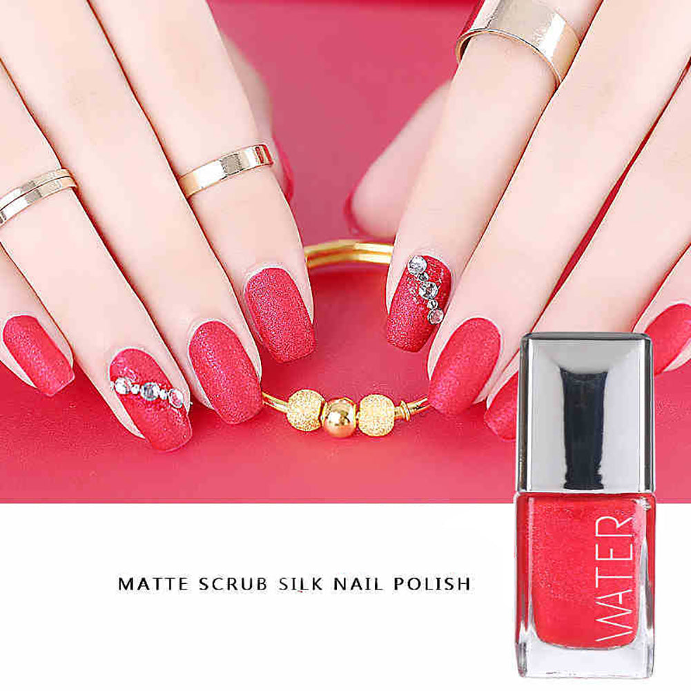 Long-lasting Velvet Matte Texture Peel-off Water Based Women Nail Art Polish