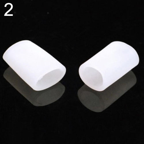 1 Pair of Silicone Footcare Protective Toe Caps to Prevent Blisters Corns
