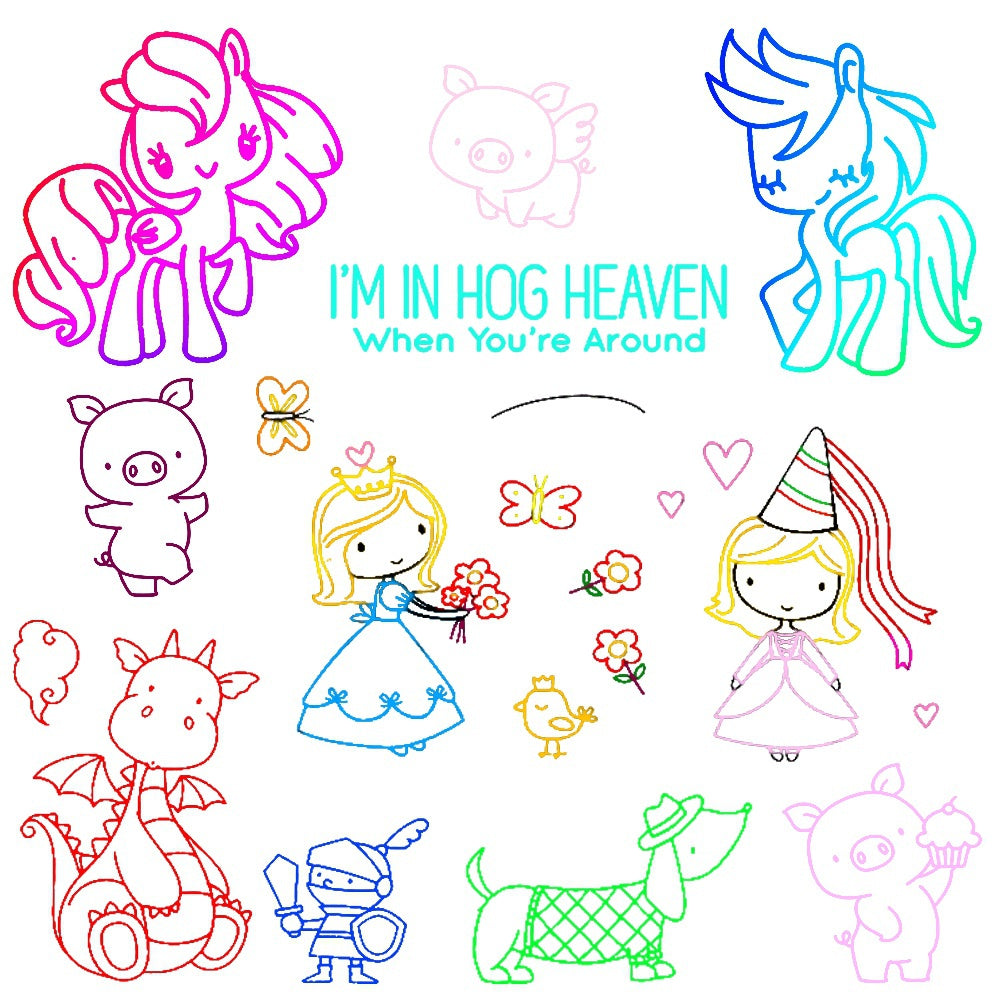 Unicorn Horse Transparent Stamper DIY Scrapbooking Card Photo Album Decoration