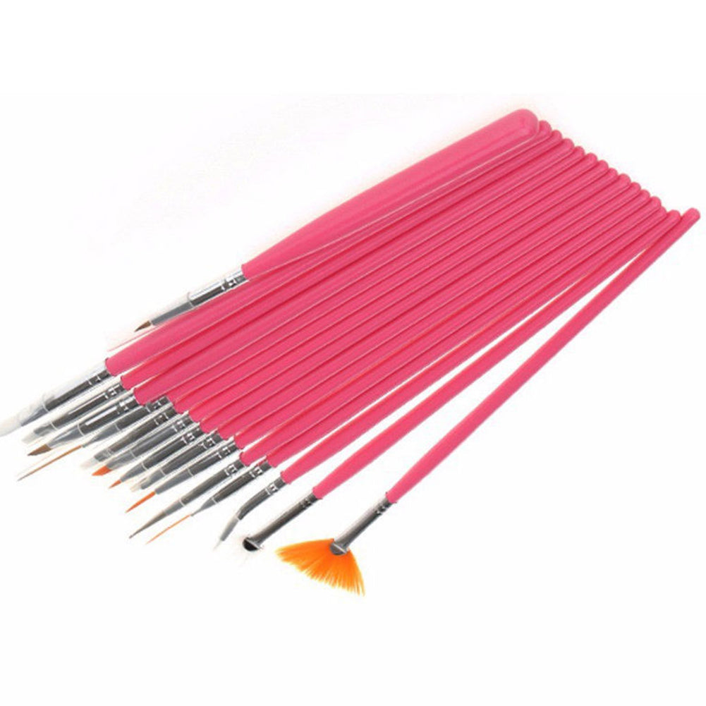 20 Pcs/Set Pro DIY Nail Art Design Painting Drawing Dotting Tool Brushes Pen