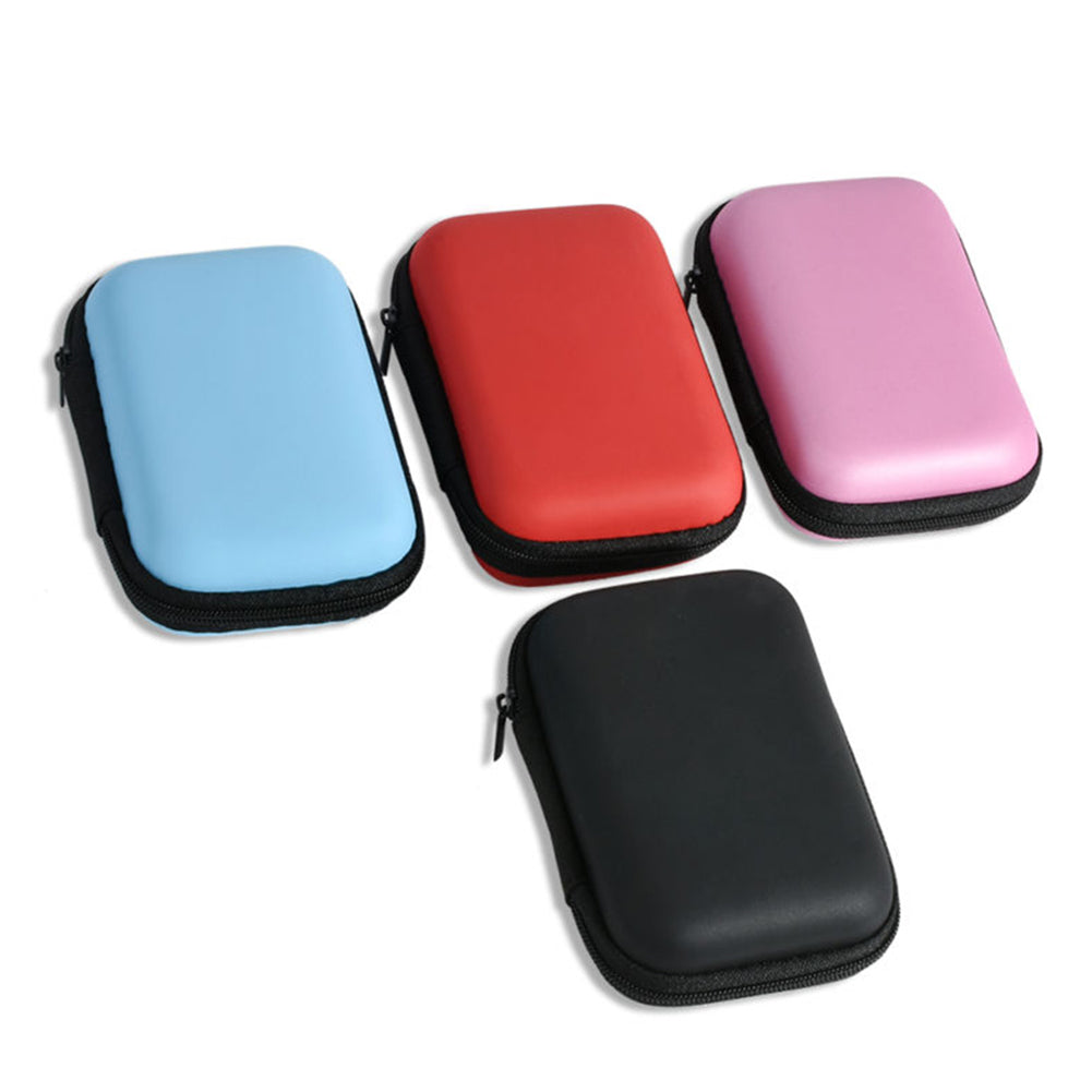 Portable Mini Storage Case Zipper Carry Pouch Bag Box for Earphone Headphone