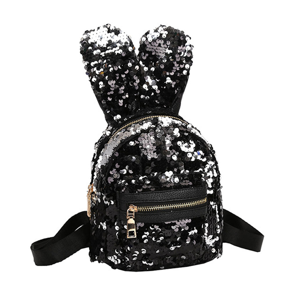 3Pcs Women Sequin Rabbit Ear Fashion Handbag Shoulder Crossbody Bag Pouch