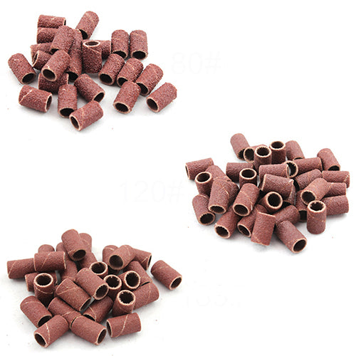 50 Pcs Sanding Band Grinding Wheel Nail Art DIY Pedicure Sander Sandingsleeve