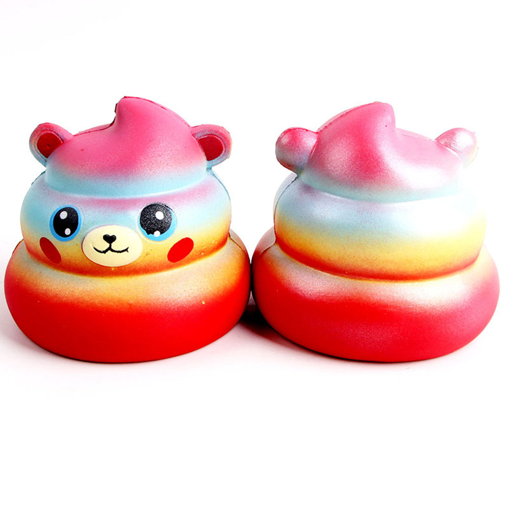 Kids Adults Squishy Slow Rising Soft Cute Poo Bear Squeeze Toys Stress Reliever