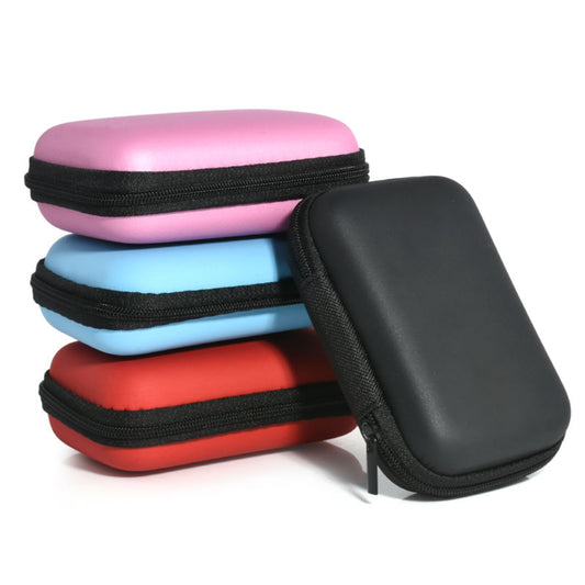 Portable Mini Storage Case Zipper Carry Pouch Bag Box for Earphone Headphone