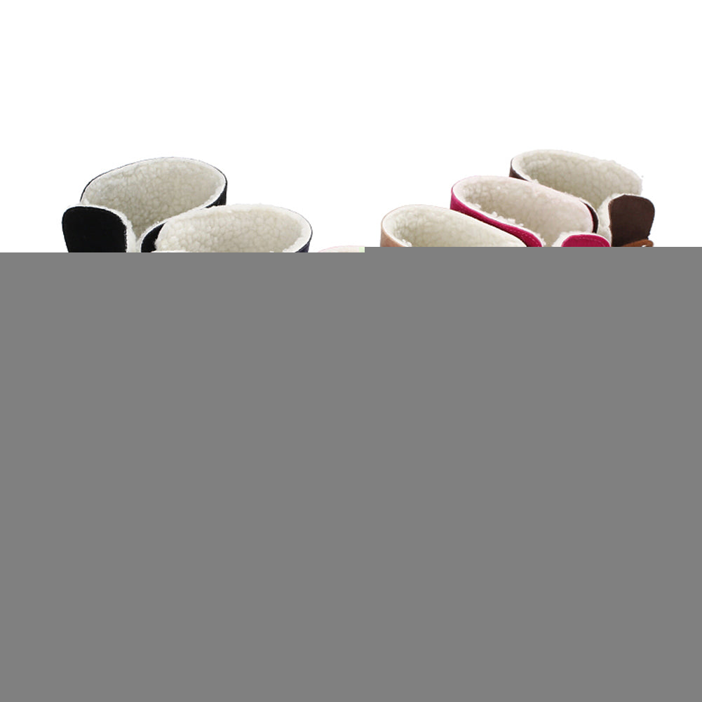 Newborn Baby Boy Girl Infant Winter Warm Soft Anti-Slip Prewalker Crib Shoes