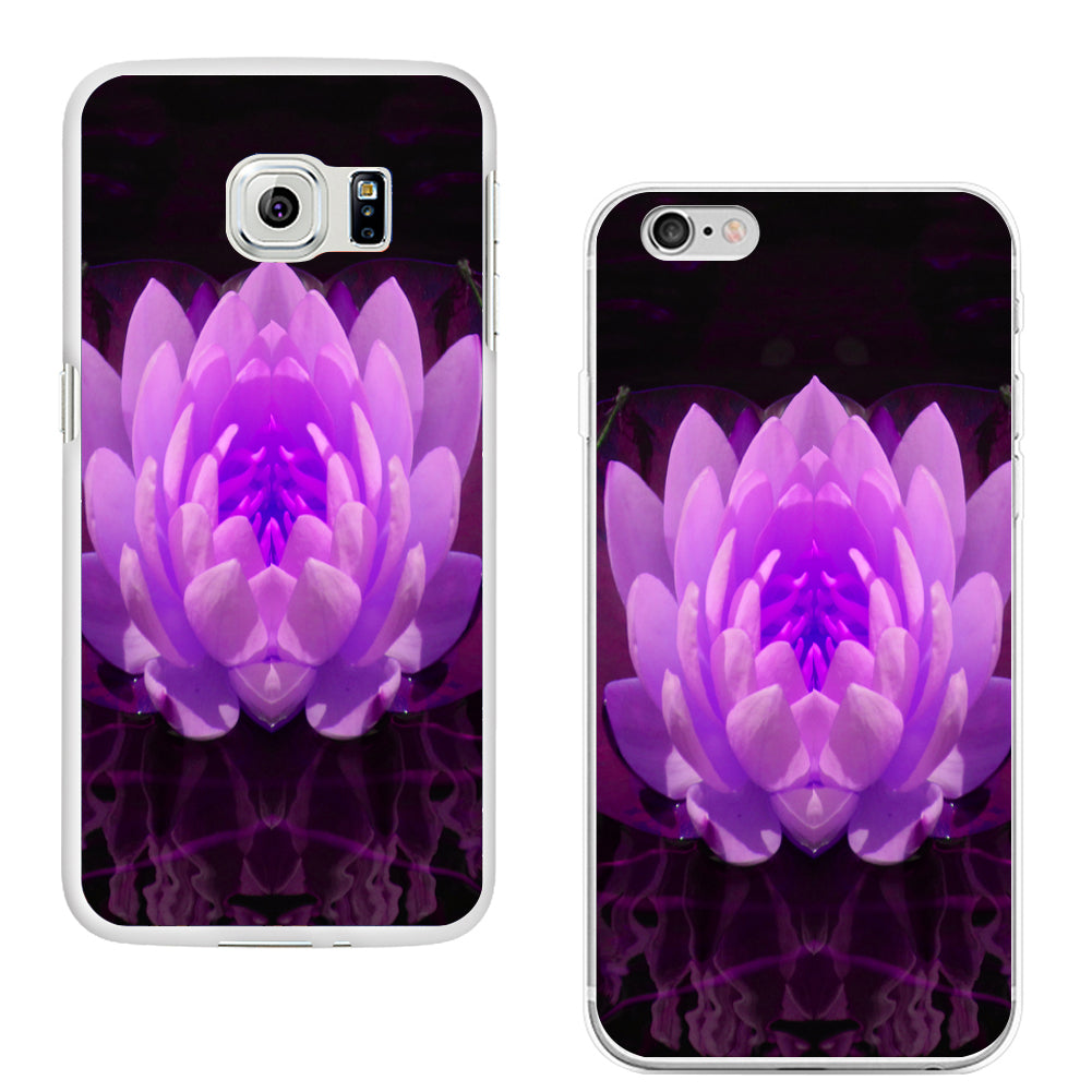 Fuchsia Lotus Flower Phone Case Cover for iPhone 6 6S 7 Plus Samsung Galaxy S6