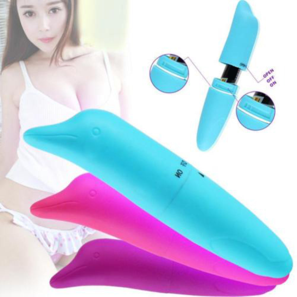 ABS Mini Cute Dolphin Adult Women G-Spot Massager Masturbation Vibrator Sex Toy