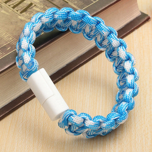 Wristband Bracelet Micro USB Data Sync Charging Cable for Andriod/Smart Phone