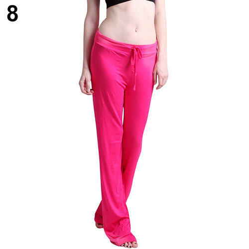 Women's Fashion Modal Comfortable Yoga Gym Sports Square Dance Long Pants