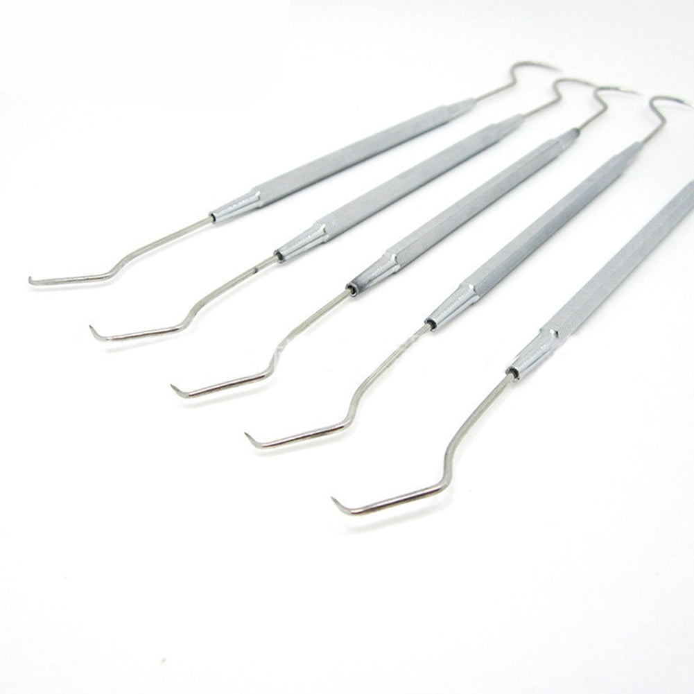 Stainless Steel Double End Hook Tooth Probe Dental Teeth Clean Hygiene Toothpick