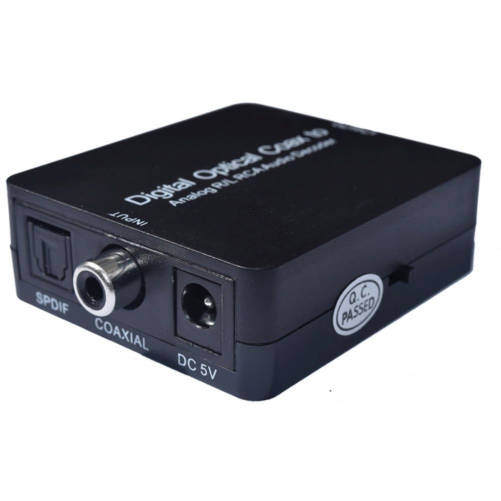 Optical Coaxial Toslink Digital to Analog R/L RCA Audio Decoder Converter