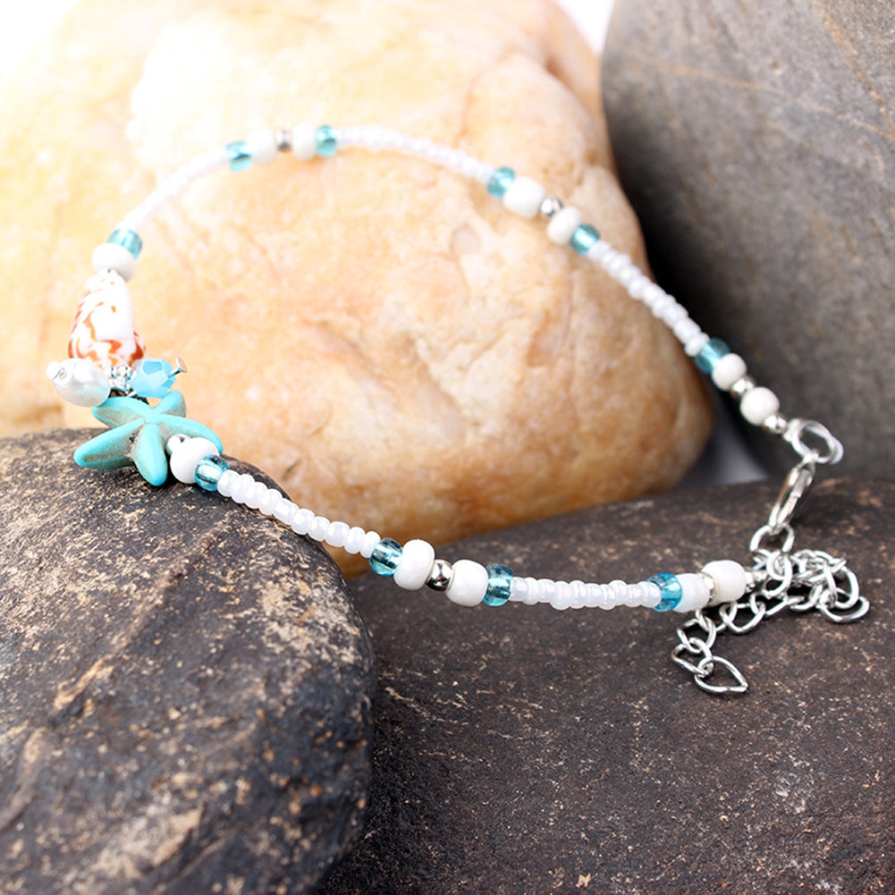 Shell Anklet Beads Starfish Yoga Women Sandal Bracelet Foot Boho Jewelry Gift