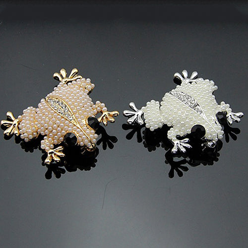 Women's Animal Flower Starfish Faux Pearl Rhinestone Sweater Scarf Brooch Pin