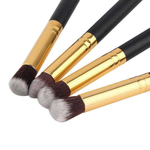4Pcs Pro Makeup Brushes Set Foundation Powder Eyeshadow Eyeliner Lip Beauty Tool