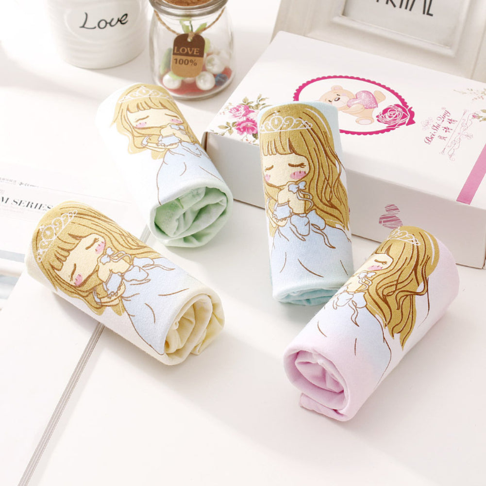 Baby Girl Kids Cotton Soft Cute Cartoon Shorts Breathable Underwear Panties