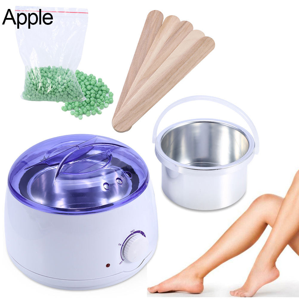 Pro Wax Kit Heater Pot Salon Waxing Hair Removal +100g Wax Bean+5Pcs Sticks