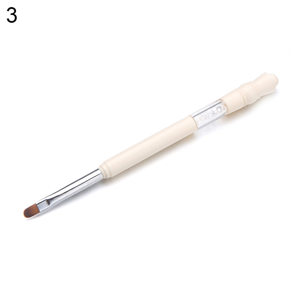 Nail Art UV Gel Clear Faux Crystal Detail Liner Painting Drawing Pen Brush Tool