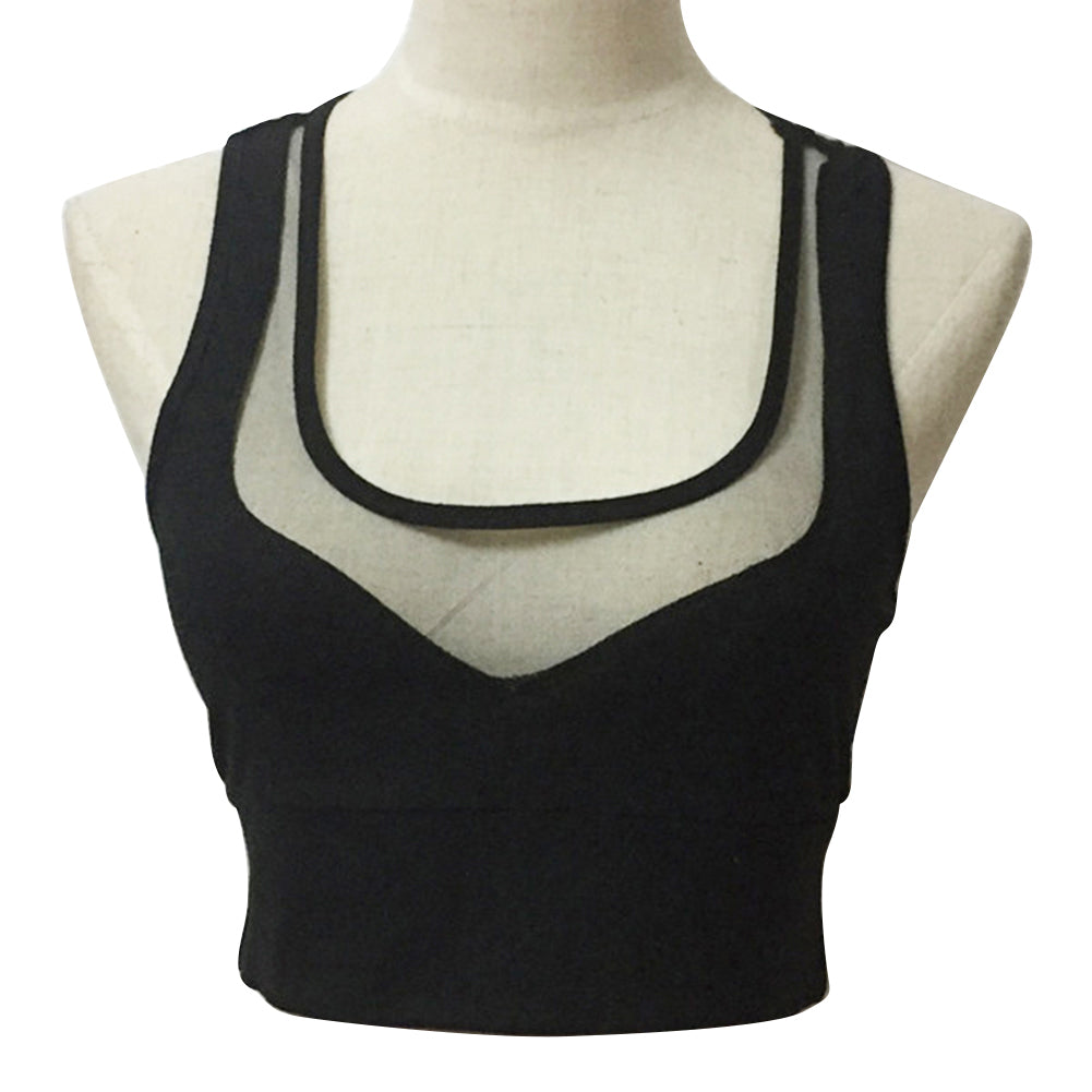 Fashion Summer Women Casual Tank Top Sleeveless See Through Sexy Crop Top